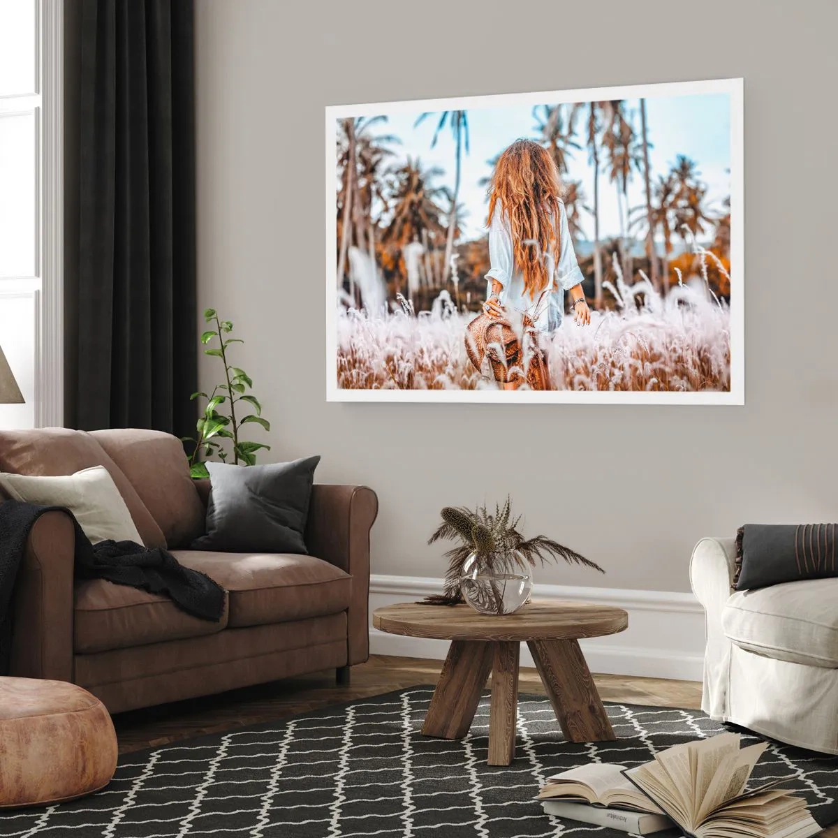 Affisch - Född ur gräsdun - 100x70 cm