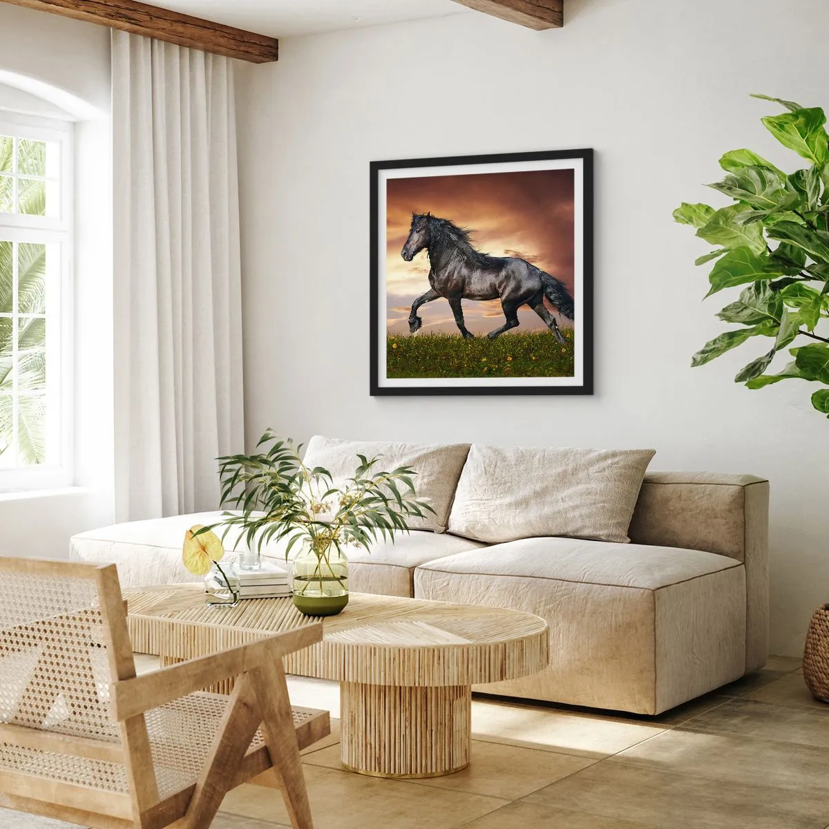Affisch i svart ram - Svarta prinsen - 60x60 cm