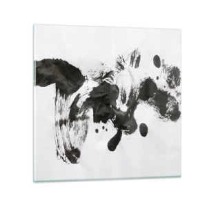 Glastavla - Bild på glas - En metod i galenskap? - 60x60 cm