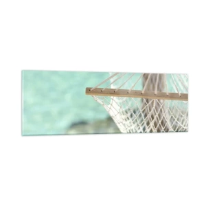 Glastavla - Bild på glas - Avkopplingstid - 90x30 cm