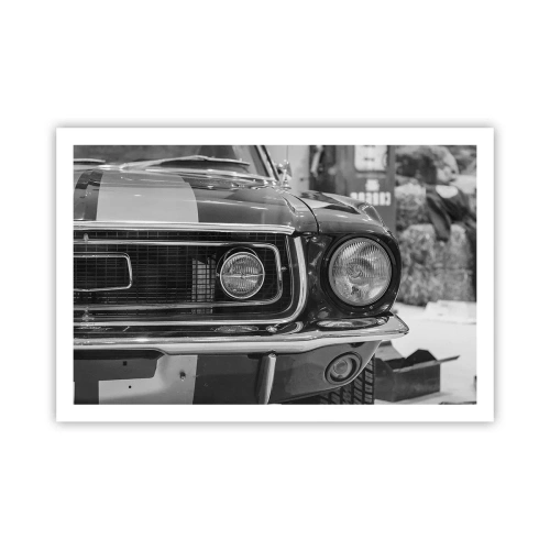 Affisch - Kör hårt - 91x61 cm