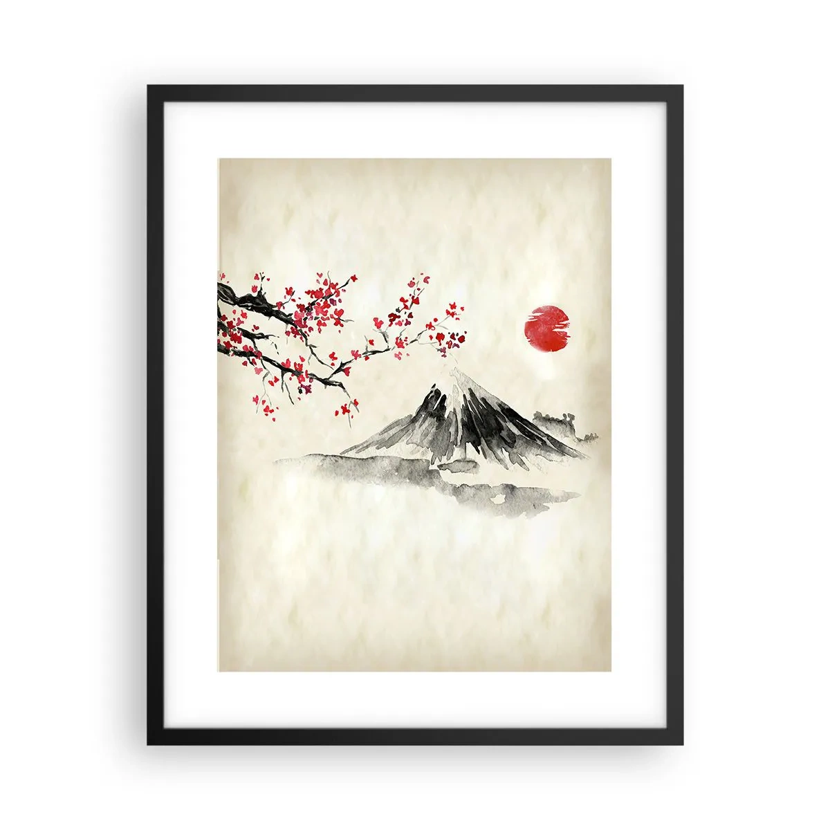 Affisch i svart ram - Bli kär i Japan - 40x50 cm