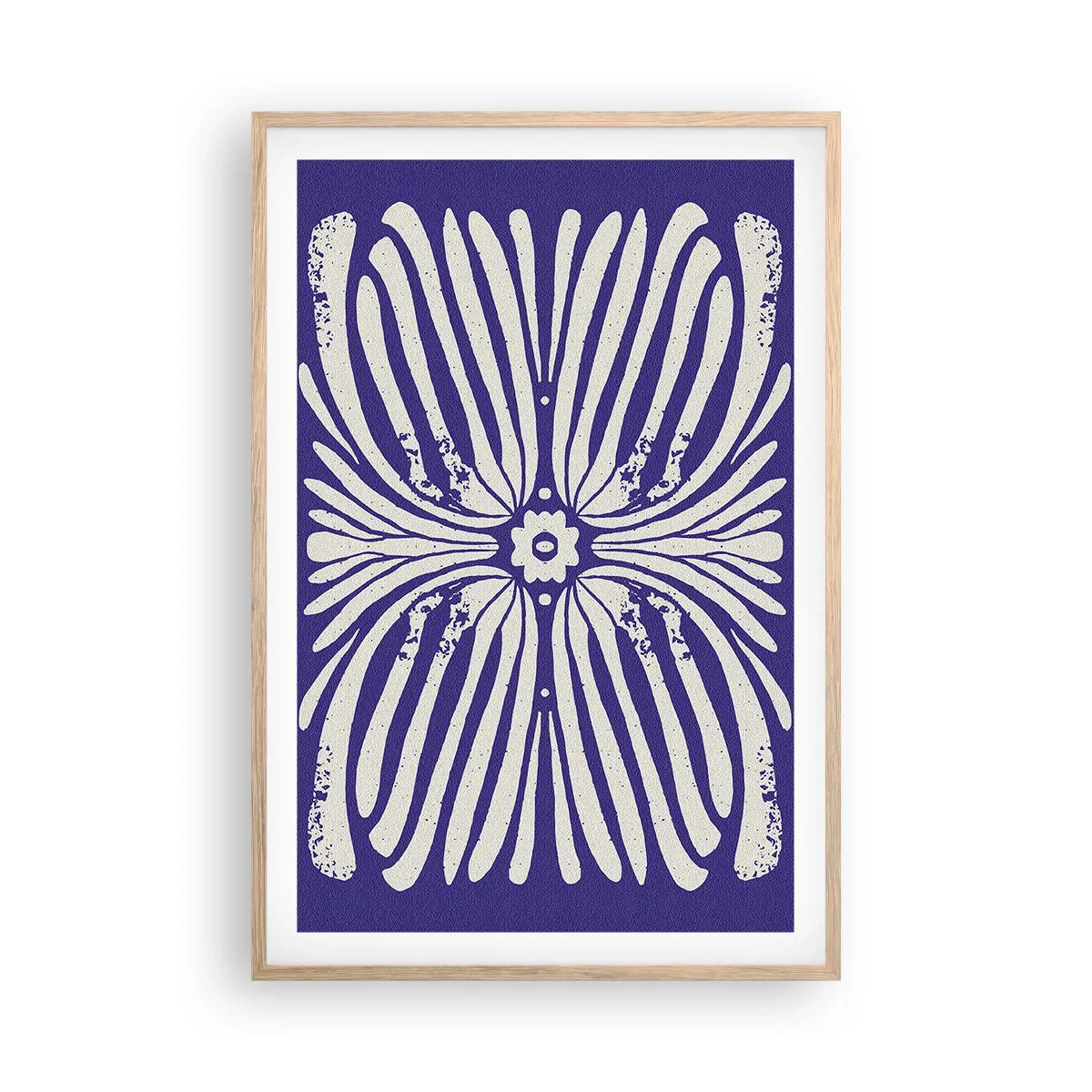 Affisch i ram av ljusek - Etnisk inspiration - 61x91 cm