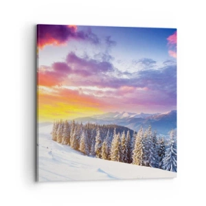 Canvastavla - Bild på duk - Mitt på blanka dagen - 70x70 cm