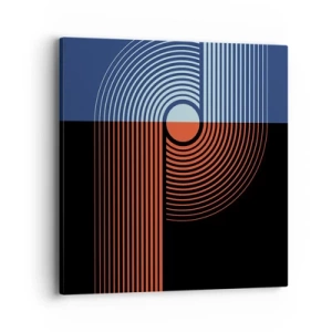 Canvastavla - Bild på duk - I en geometrisk kläm - 40x40 cm