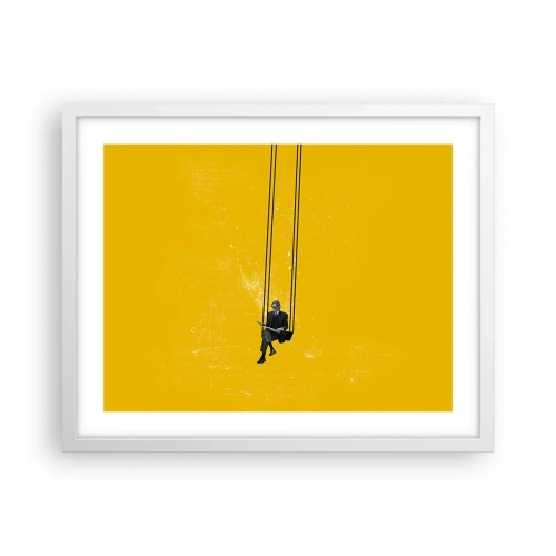 Affisch i vit ram - En dag som alla andra - 50x40 cm