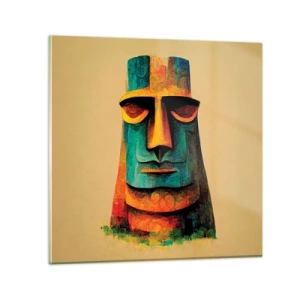 Glastavla - Bild på glas - Statylik, men ändå sympatisk - 60x60 cm