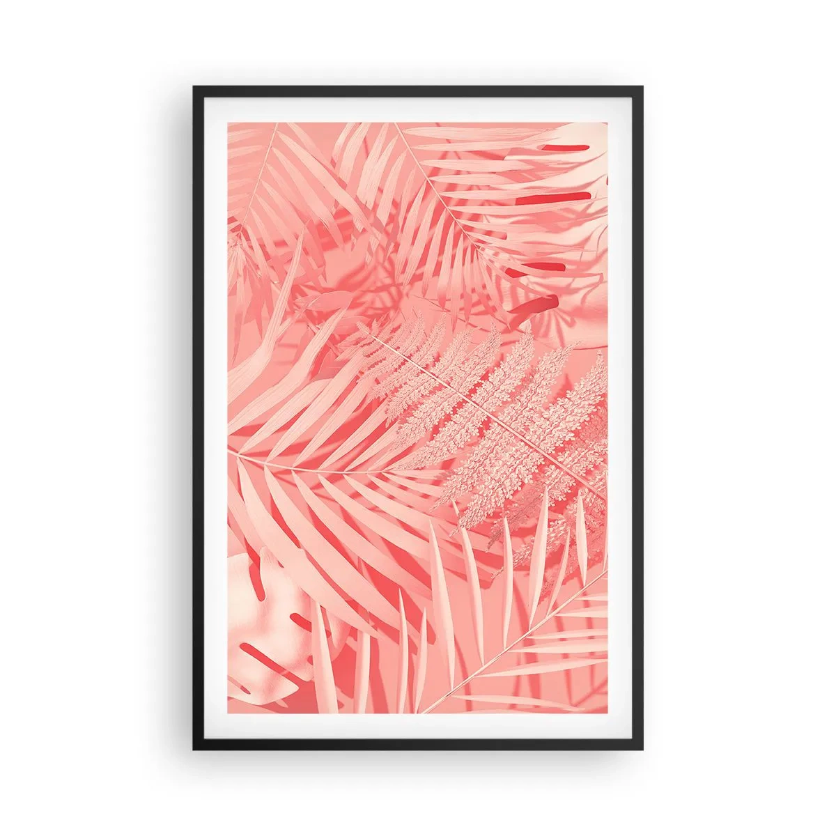 Affisch i svart ram - Rosa koncept - 61x91 cm
