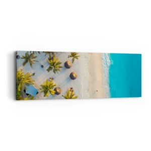 Canvastavla - Bild på duk - Välkommen till paradiset - 90x30 cm