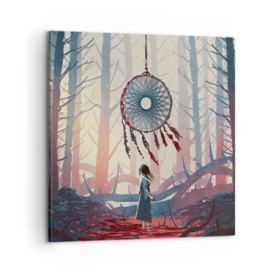 Canvastavla - Bild på duk - Hemlighetsfull ritual av lyckan - 60x60 cm