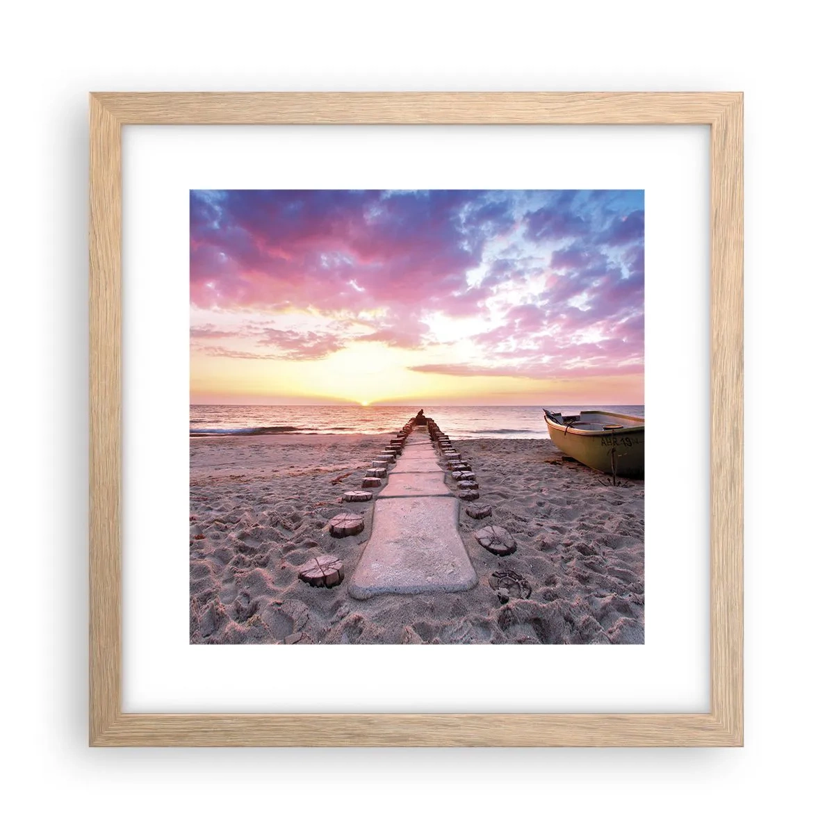 Affisch i ram av ljusek - En stund av djup upplevelse - 30x30 cm