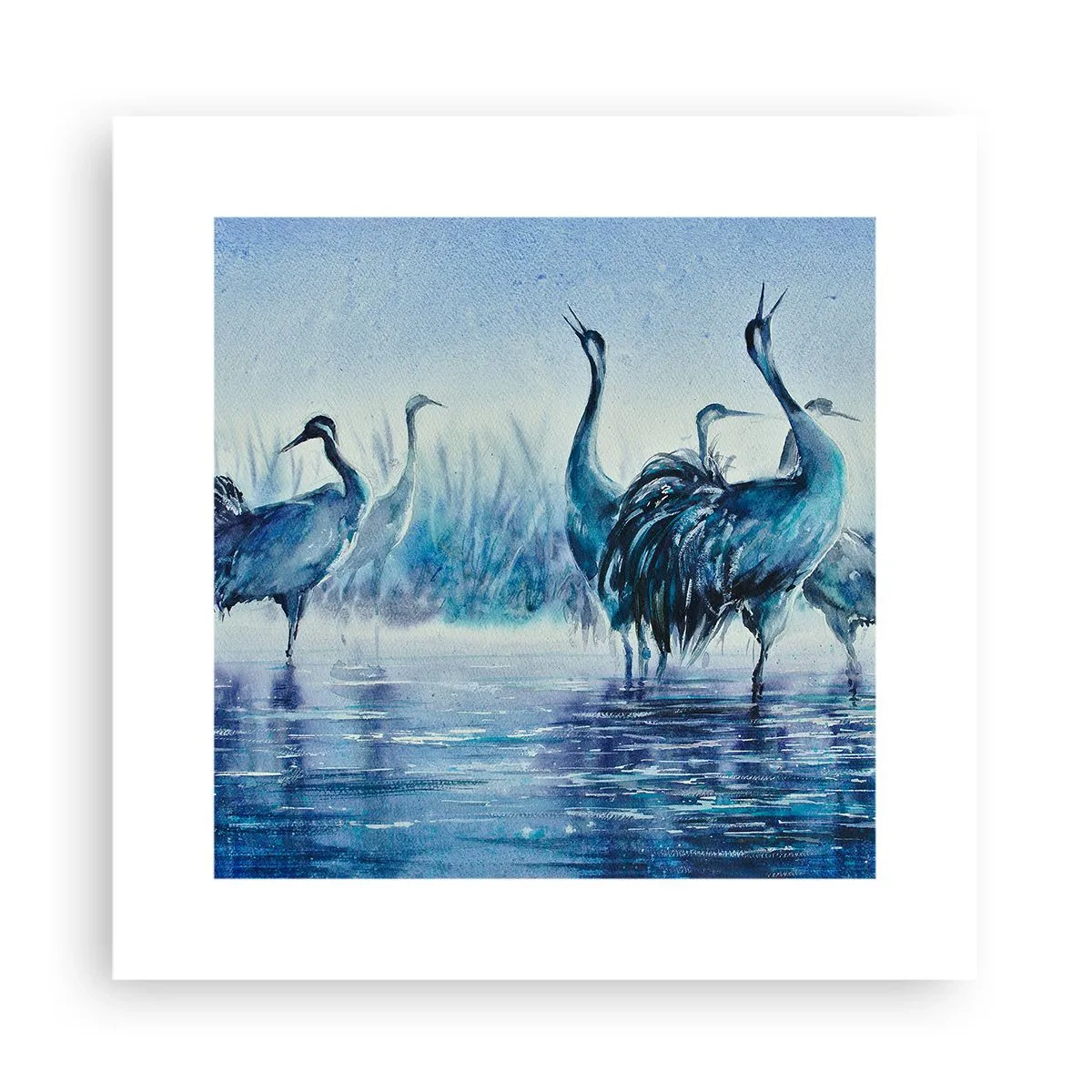 Affisch - Morgonmöte - 30x30 cm