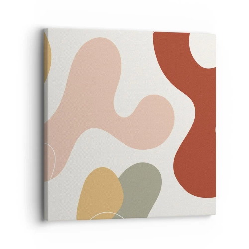 Canvastavla - Bild på duk - Ornamental zig-zack? - 30x30 cm