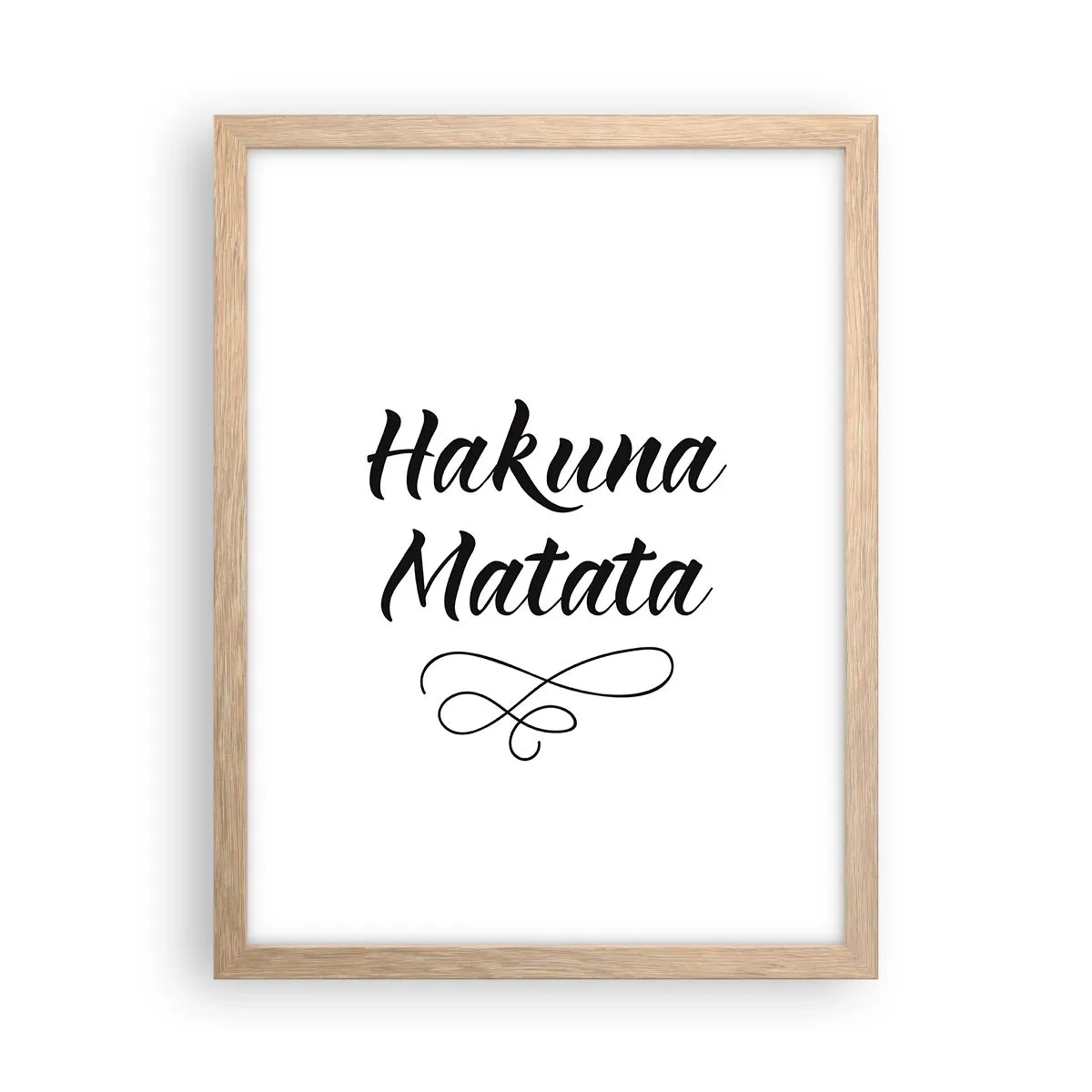 Affisch i ram av ljusek - Bästa rådet - 30x40 cm