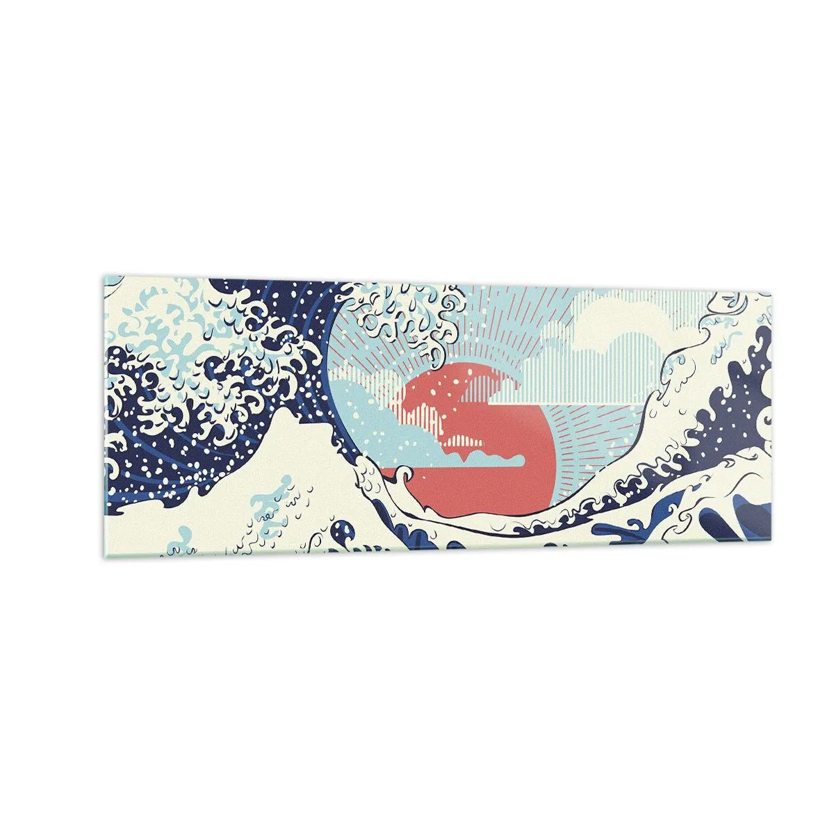 Glastavla - Bild på glas - Ur japanska inspirationer - 140x50 cm