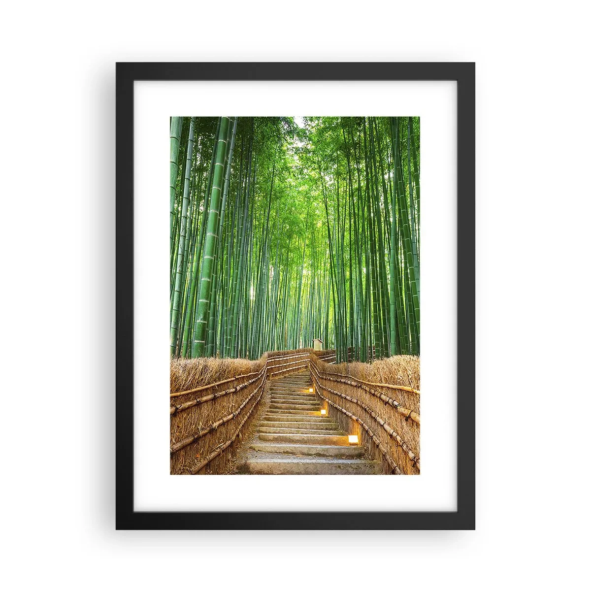 Affisch i svart ram - Asiatiska kulturens essäns - 30x40 cm