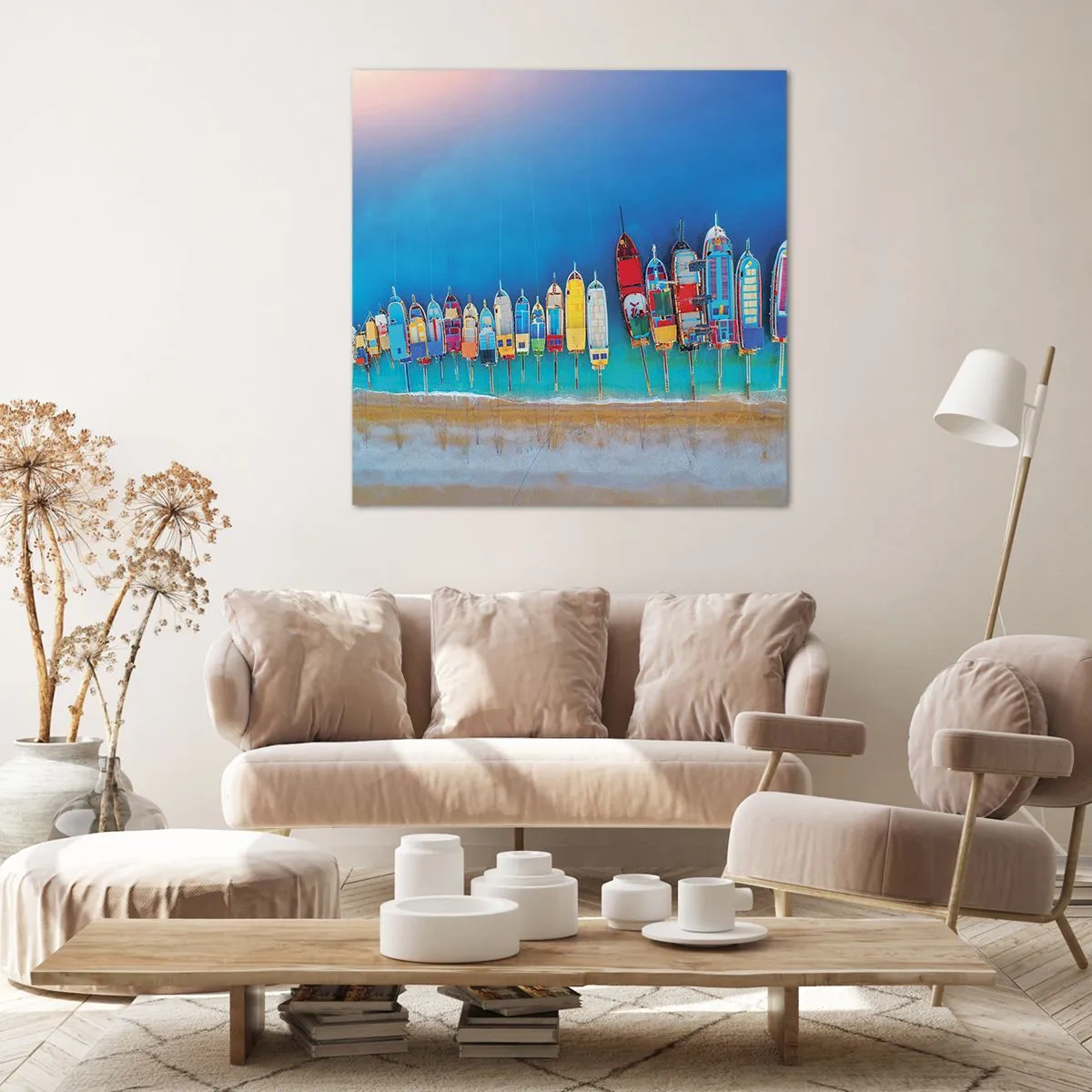 Canvastavla - Bild på duk - Ur fågelperspektivet - 70x70 cm