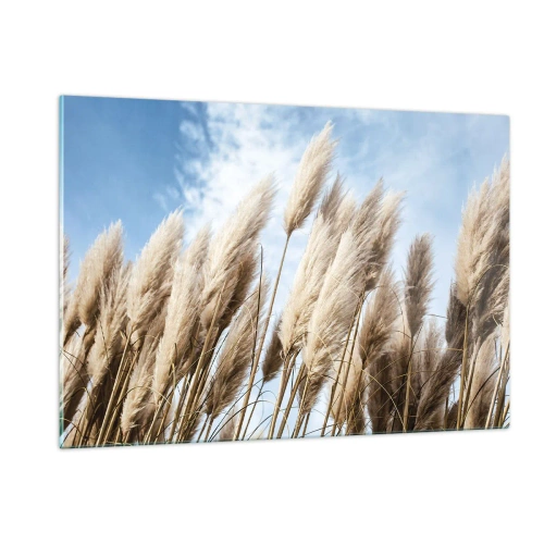 Glastavla - Bild på glas - Solig och blåsig smekning - 120x80 cm