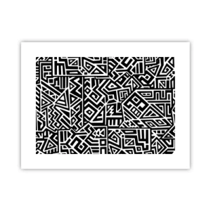 Affisch - Prekolumbisk komposition - 40x30 cm