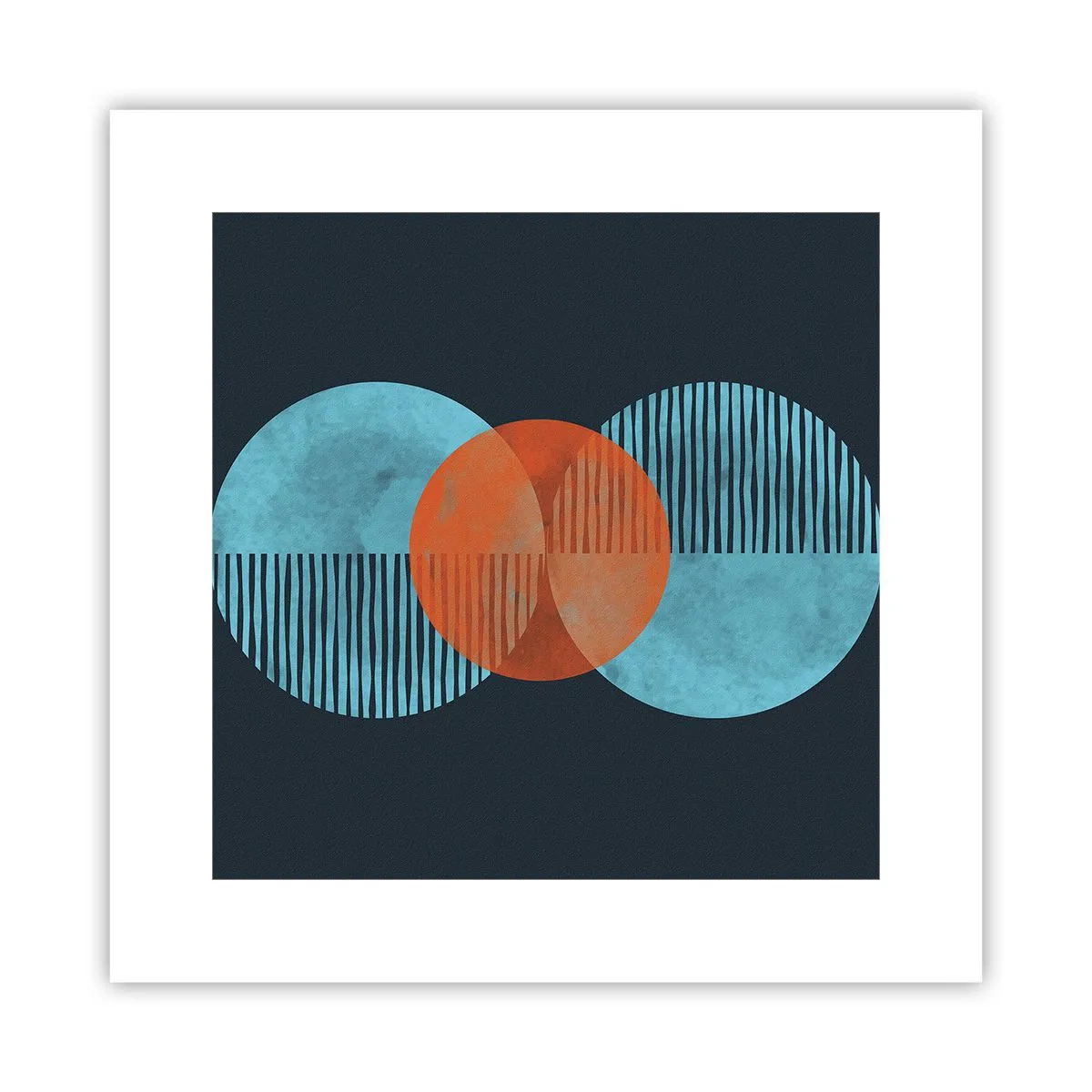 Affisch - Symmetrisk komposition - 30x30 cm