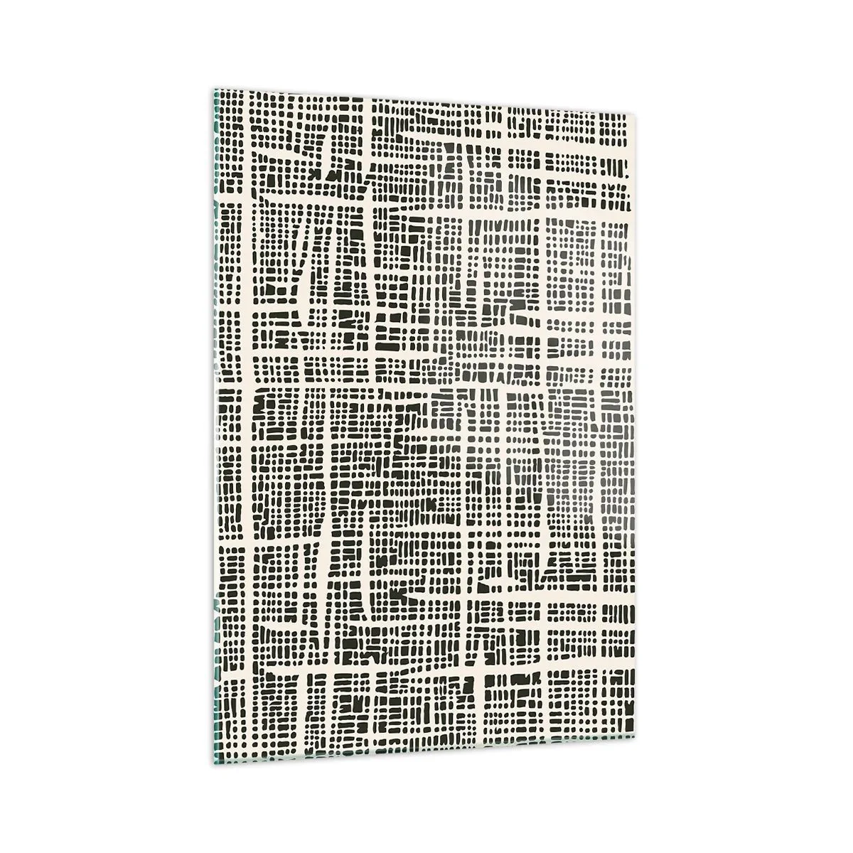 Glastavla - Bild på glas - Vävd komposition - 50x70 cm