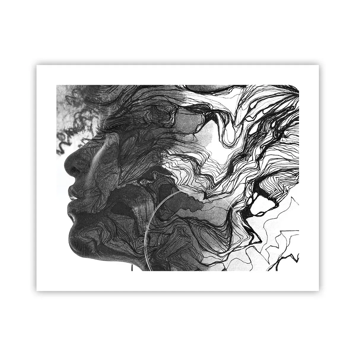 Affisch - Tilltrasslad i drömmarna - 50x40 cm