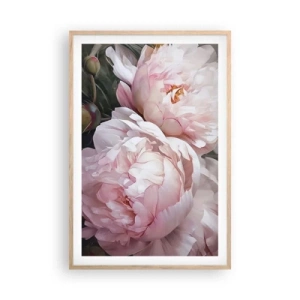 Affisch i ram av ljusek - Fast i blomning - 61x91 cm