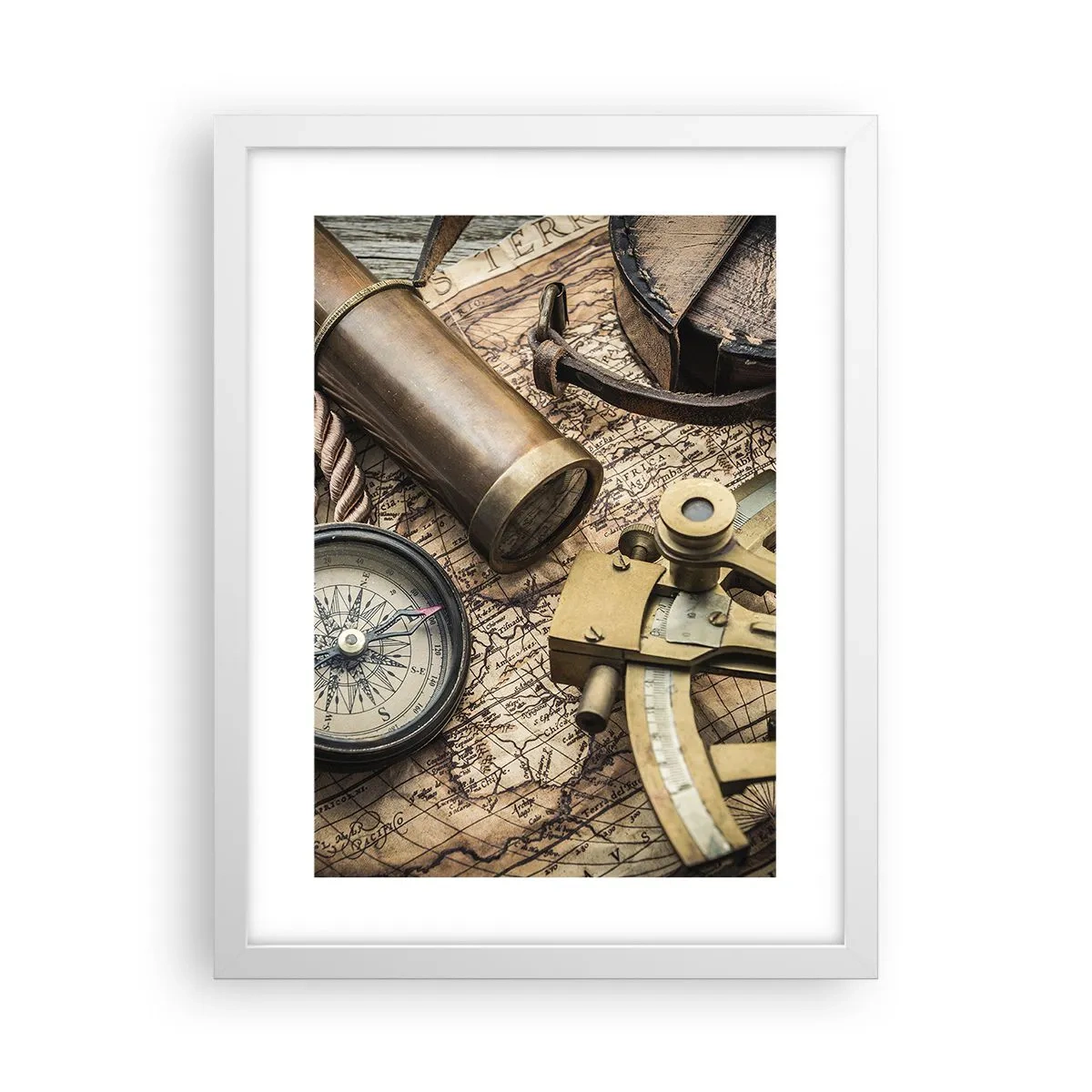 Affisch i vit ram - Sätt ut kursen - 30x40 cm