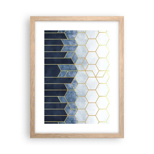 Affisch i ram av ljusek - Komposition i synkoprytm - 30x40 cm