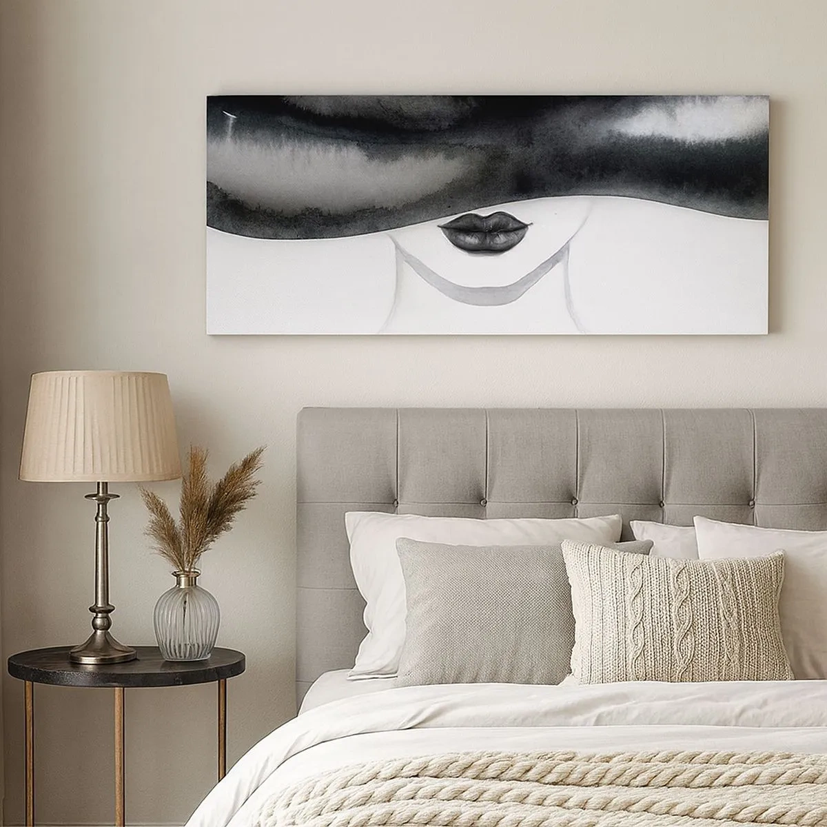 Canvastavla - Bild på duk - Sensuell hemlighet - 100x40 cm