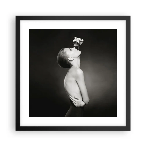 Affisch i svart ram - Excentrisk elegans - 40x40 cm