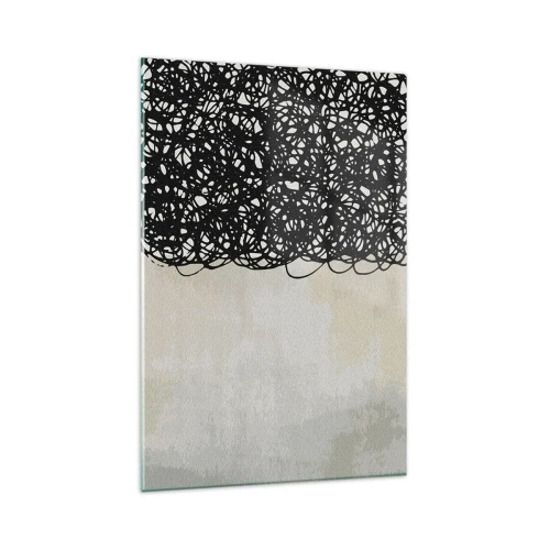 Glastavla - Bild på glas - En virvlad abstraktion - 80x120 cm