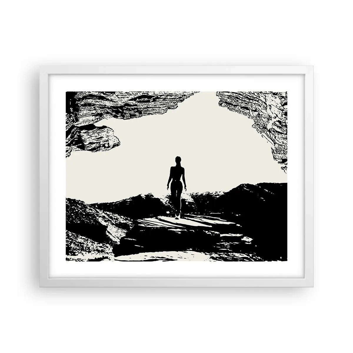 Affisch i vit ram - En ny blick - 50x40 cm