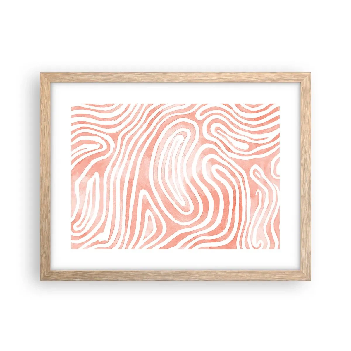 Affisch i ram av ljusek - I en labyrint av koraller - 40x30 cm