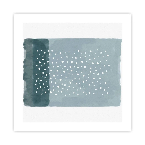 Affisch - Uppstådda ur det blåa - 50x50 cm