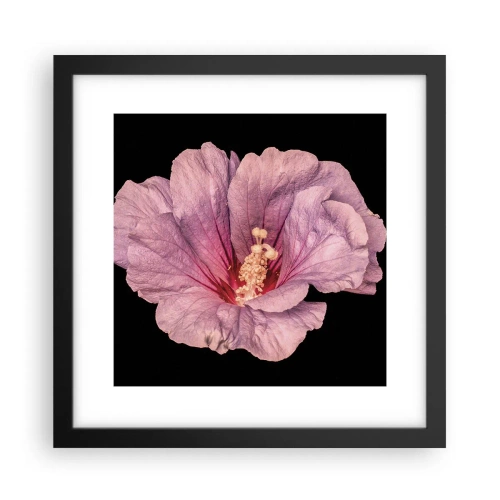 Affisch i svart ram - Rakt till hjärtat - 30x30 cm