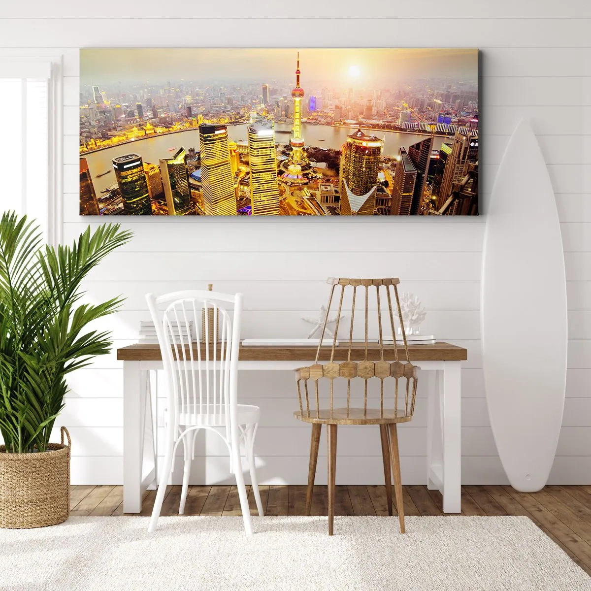 Canvastavla - Bild på duk - Asiatisk dröm - 100x40 cm