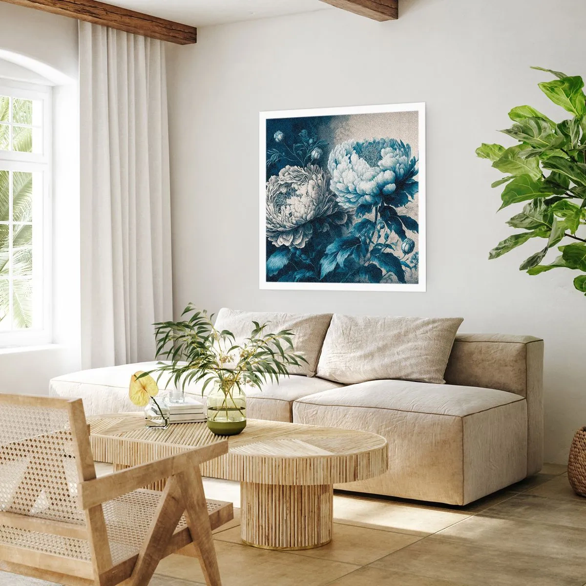 Affisch - Ett väl matchat par - 50x50 cm