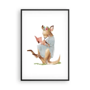 Affisch i svart ram - Mamma, läs för mig - 61x91 cm