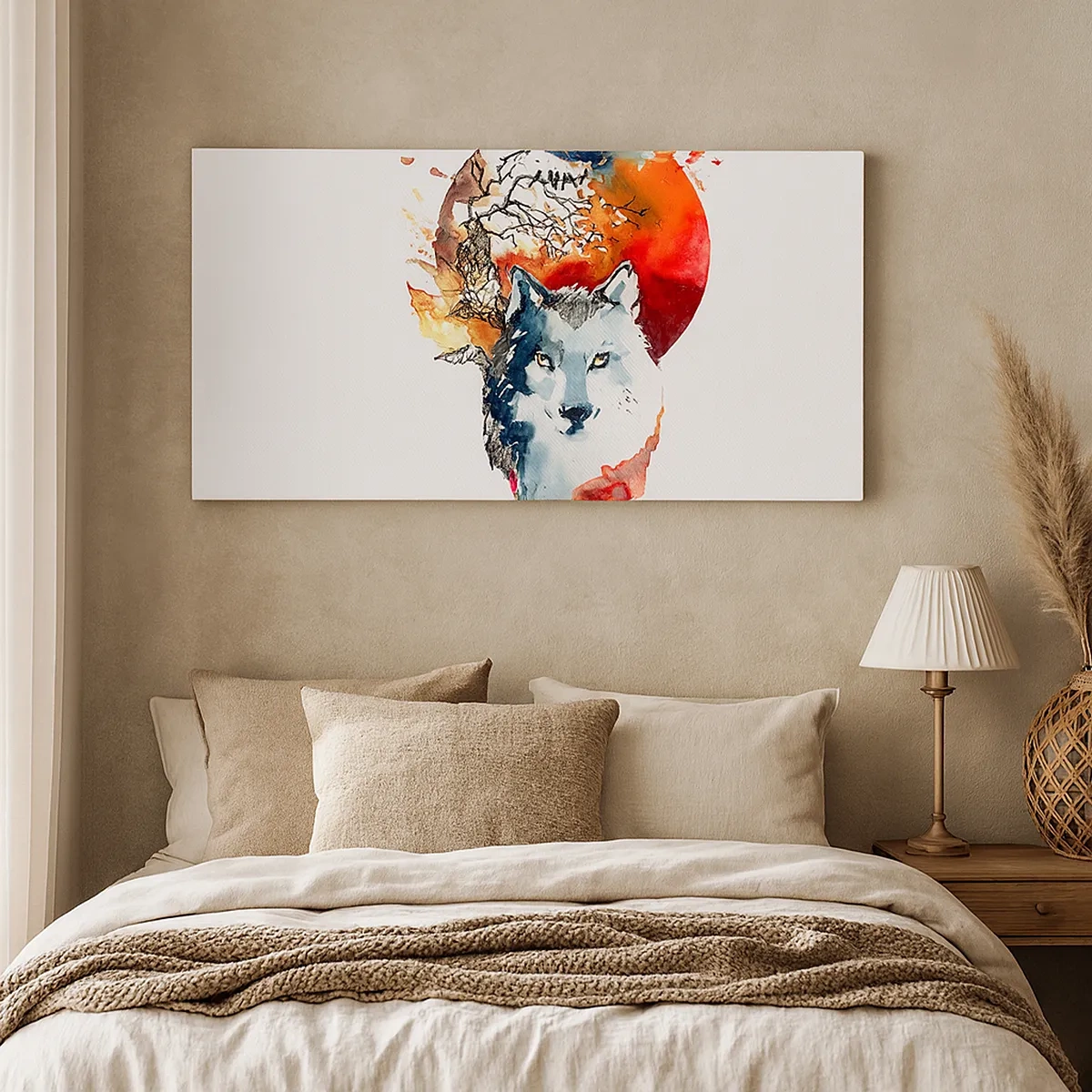 Canvastavla - Bild på duk - Näsa mot näsa med naturen - 30x30 cm