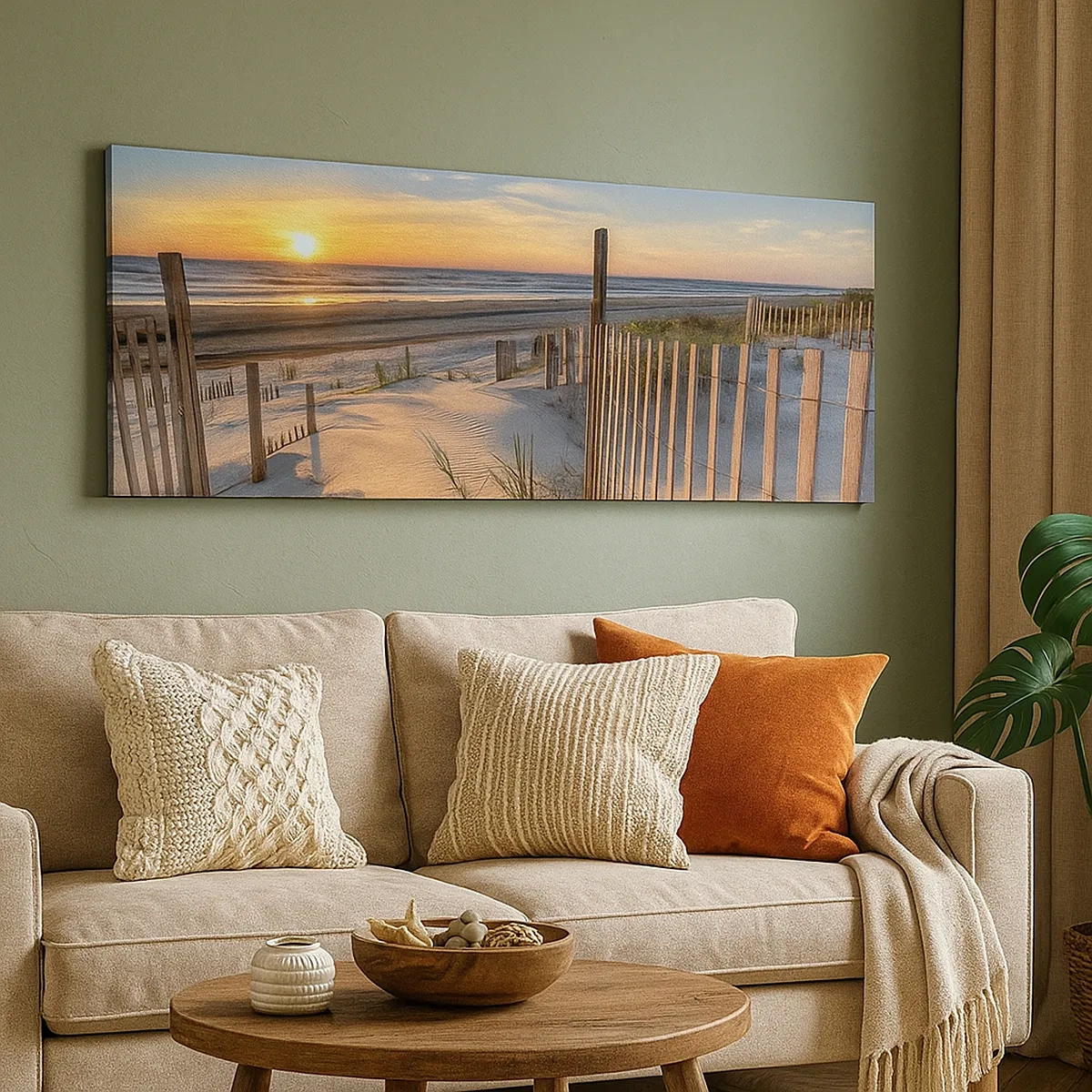 Canvastavla - Bild på duk - Vindens sken och skugga - 30x30 cm