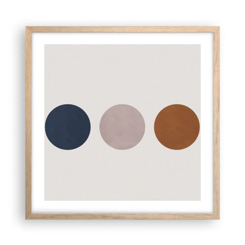 Affisch i ram av ljusek - Perfektionens symbol - 50x50 cm