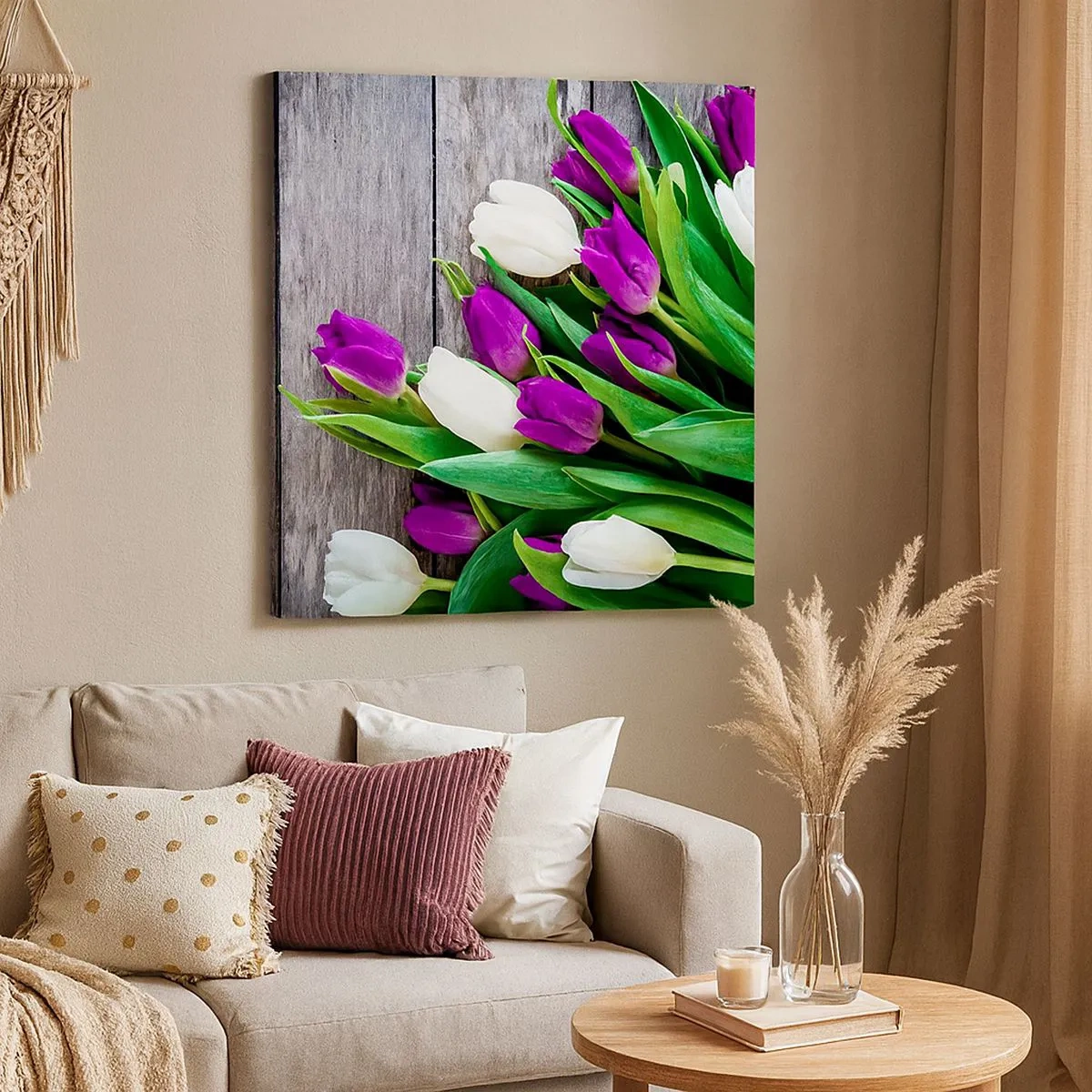 Canvastavla - Bild på duk - På vårdagen - 30x30 cm