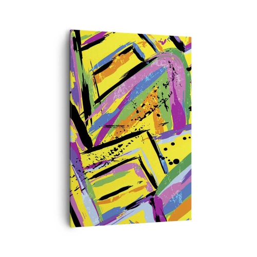 Canvastavla - Bild på duk - Skriker av glädje - 70x100 cm