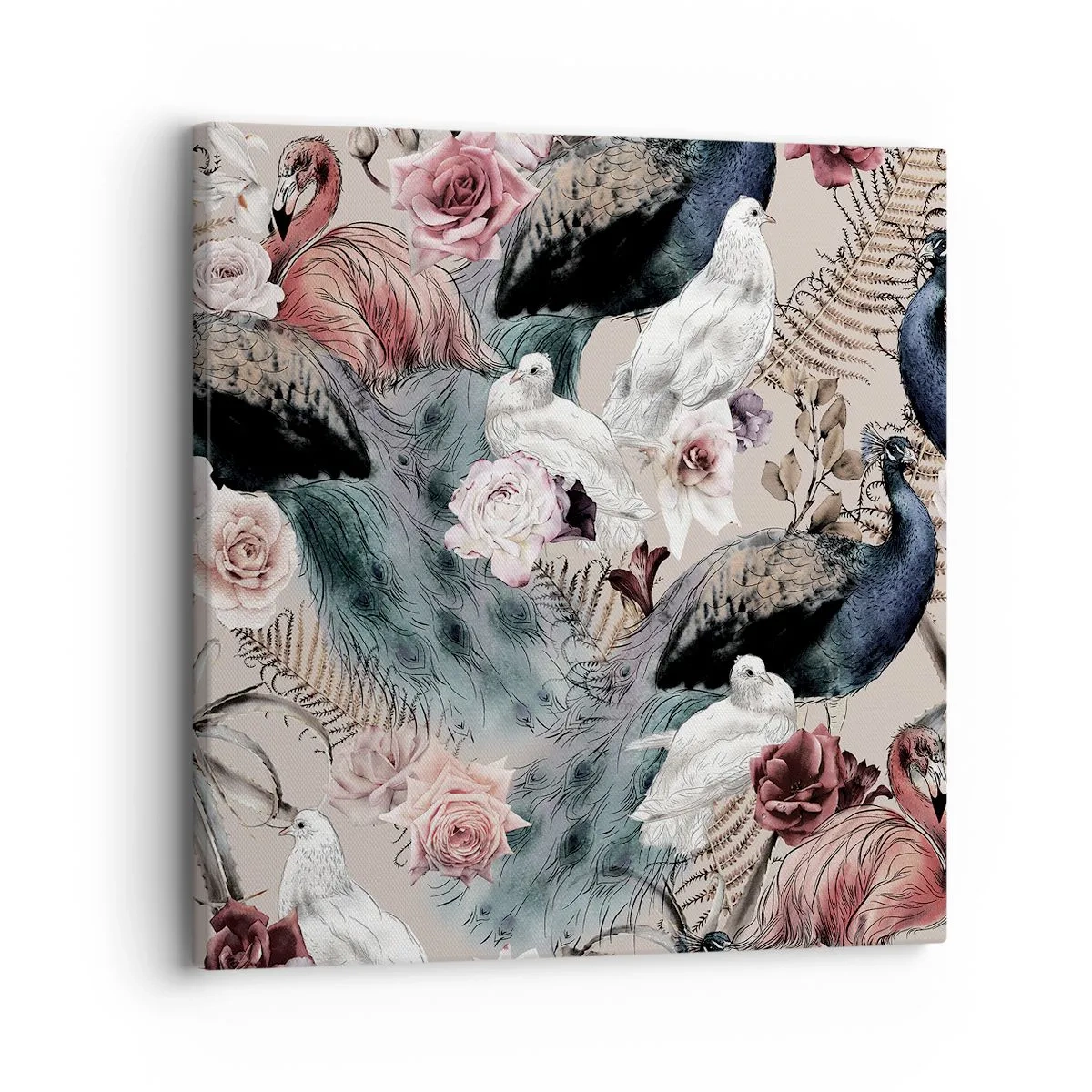 Canvastavla - Bild på duk - I palatsträdgården - 30x30 cm