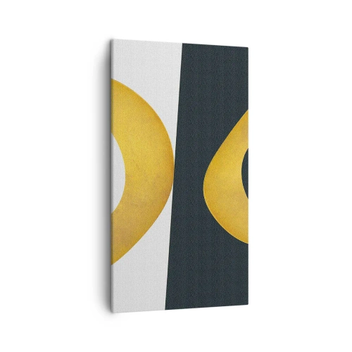 Canvastavla - Bild på duk - Öfr det första: guld - 45x80 cm