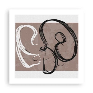 Affisch - Komposition - sökande efter fullständighet - 50x50 cm