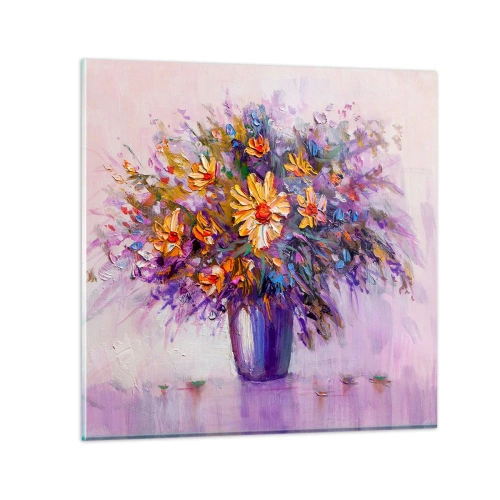 Glastavla - Bild på glas - Doftar sött, ser sött ut - 30x30 cm