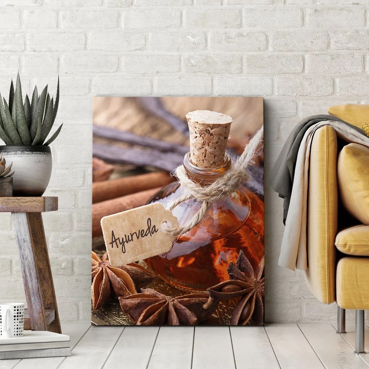 Canvastavla - Bild på duk - Mot kroppens och själens enighet - 70x100 cm