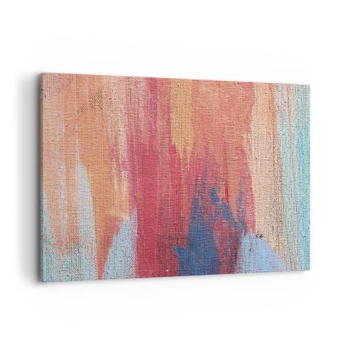 Canvastavla - Bild på duk - Rinnande regnbåge - 100x70 cm